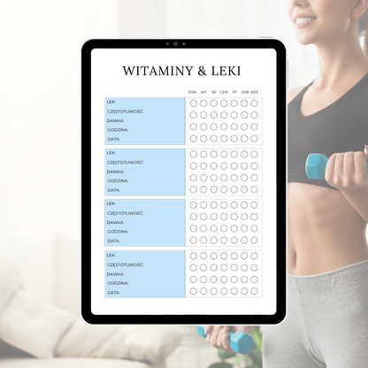 Fit & Focus 365 - Roczny Planer Zdrowia i Wymarzonej Sylwetki